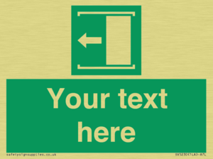 Custom Slide to Open Sign